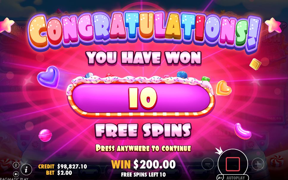Retriggered Free Spins adding more spins