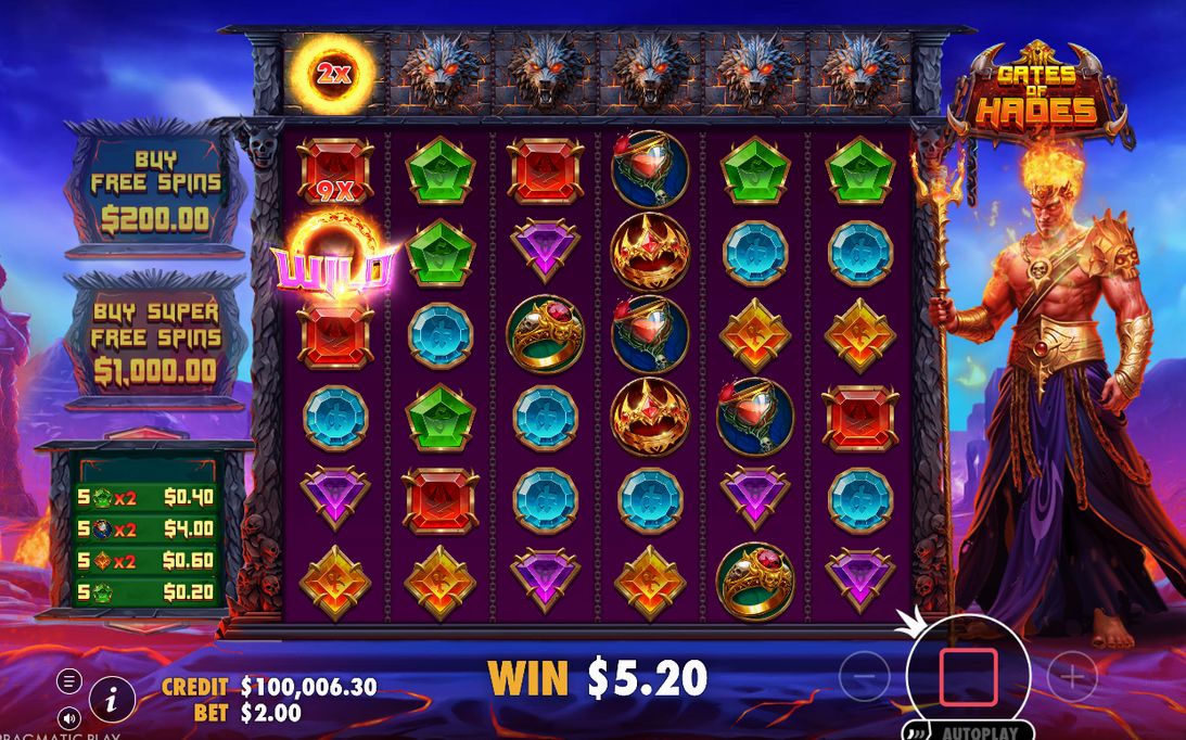 Win screen after a cluster pays out
